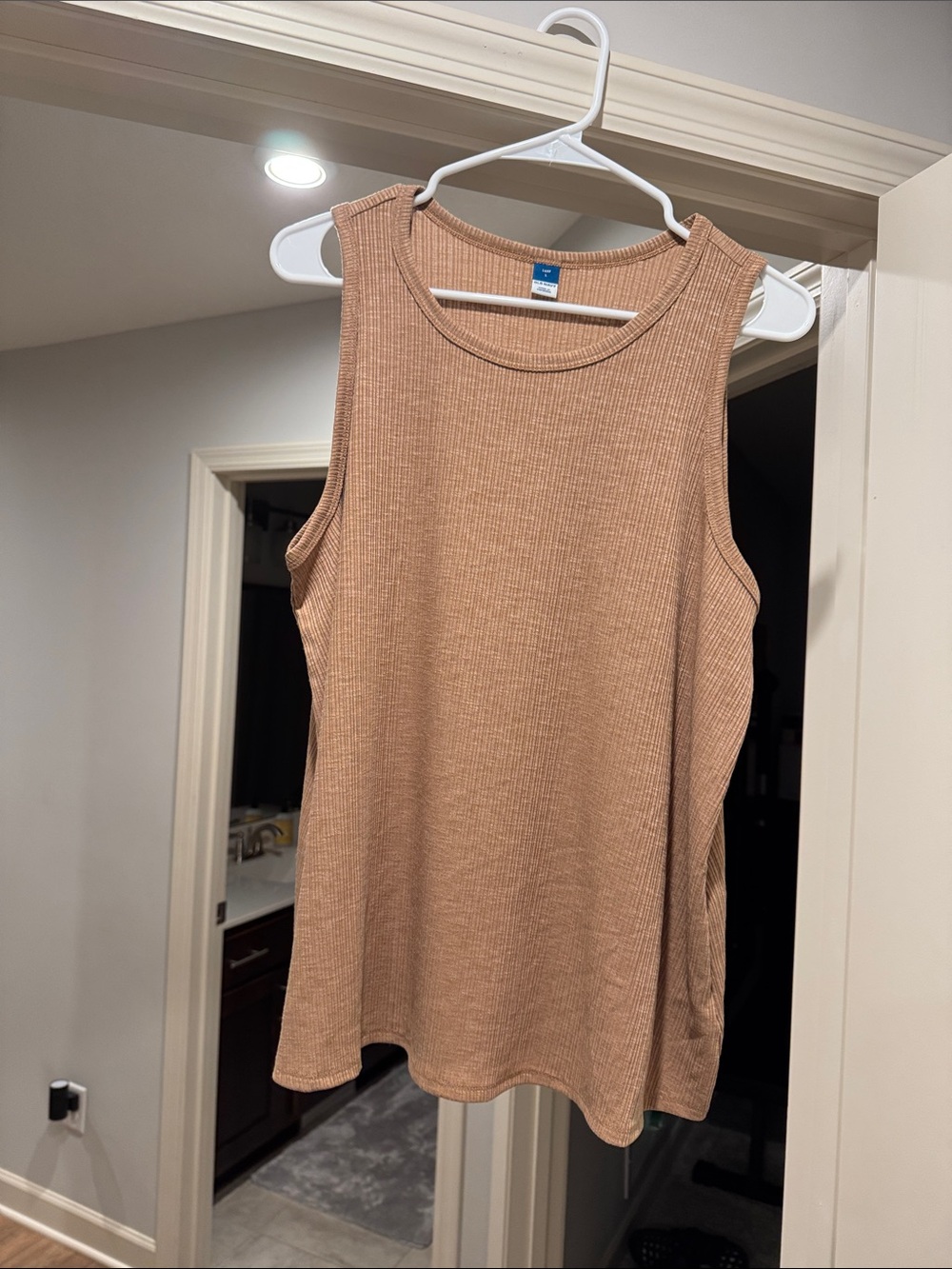 Old Navy Ribbed Tank Top in Warm Tan